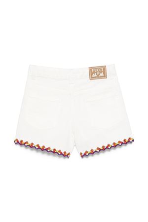 shorts in cotone bianco EMILIO PUCCI KIDS | PW6A69D0008101AR